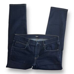 👖 Hudson Men's Dark‎ Wash Stretch Denim Jeans Zip Closure size 36